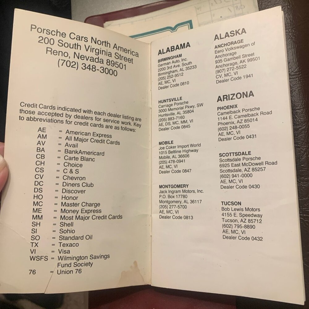 1979 Porsche 928 Warranty Maintenance Manual Blaupunkt Skematics Dealer Sticker - Picture 9 of 16